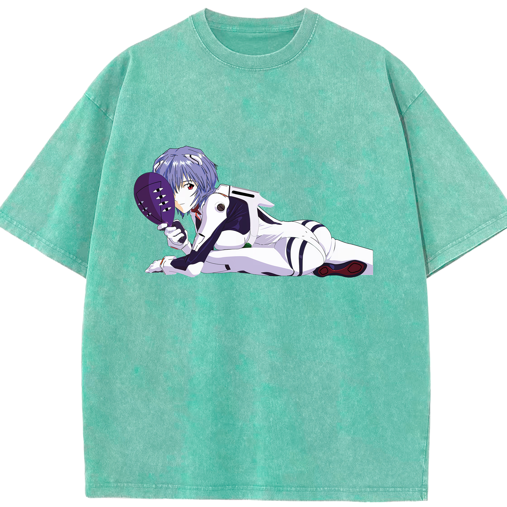 （画像用） EVA 新世紀エヴァンゲリオン 綿100% ヴィンテージ風 半袖Tシャツ（フロントプリント）